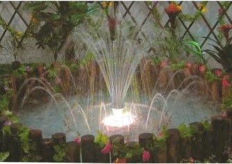 Dự án đài phun nước âm nhạc tròn nhỏ trong nhà 1m