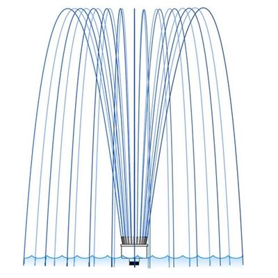 Đầu phun nước tính năng Jewel Crown 3 Inch 3D DN80