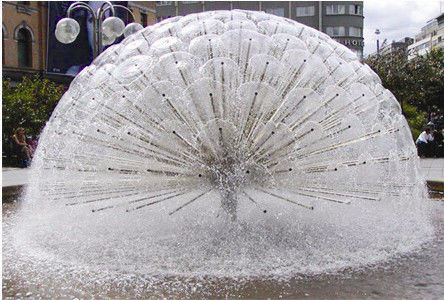 3 "Vòi phun nước nhảy múa bán cầu pha lê DN80