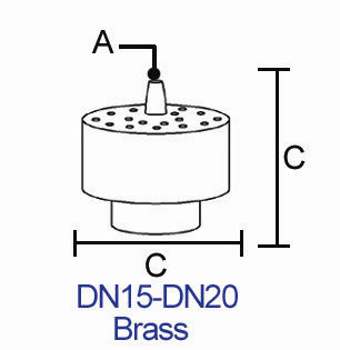 Vòi phun nước đầy đủ Brass Blossom 3 tầng Vòi phun nước Vòi phun nước
