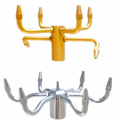 Brass Chrome Pirouette Fountain Jet Faucet Fountain Spray Head Pond Fountain Vòi phun