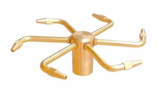 Brass Xoay Fountain Jet Vòi phun nước Vòi phun nước Đầu phun Pond