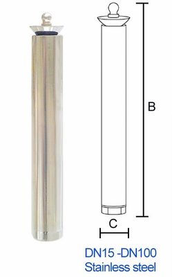 Vòi phun nước bằng thép không gỉ 3 "Trumpet