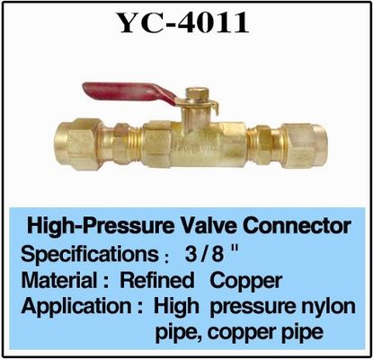 3/8 "Đầu nối van nước bằng đồng cho vòi phun nước