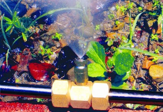 Mist Water Feature Phụ kiện 1/4 "Brass T nối