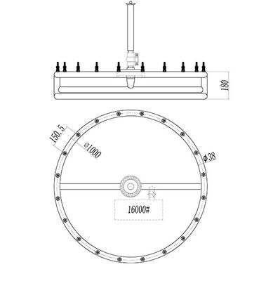 Đài phun nước hồ bơi nhảy múa 800cm đầy màu sắc