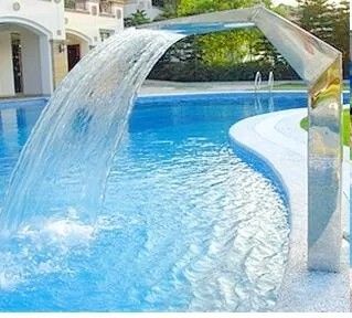 Bể bơi thác nước bằng thép không gỉ 1,5m