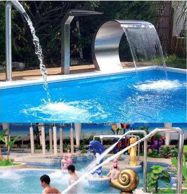 Bể bơi thác nước bằng thép không gỉ 1,5m