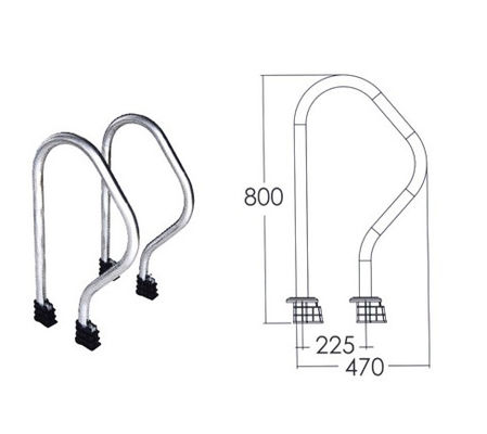 Mặt bích Loại thép không gỉ 1.0mm Bể bơi Bước