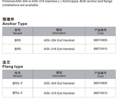 Thang bơi bằng thép không gỉ được đánh bóng CE ISO 1.0mm