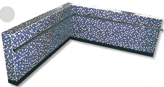 SS304 Tường thẳng 1.0mm Bể bơi Grab Rail