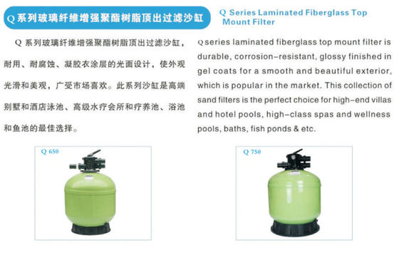 Bộ lọc cát sợi thủy tinh Top 530mm