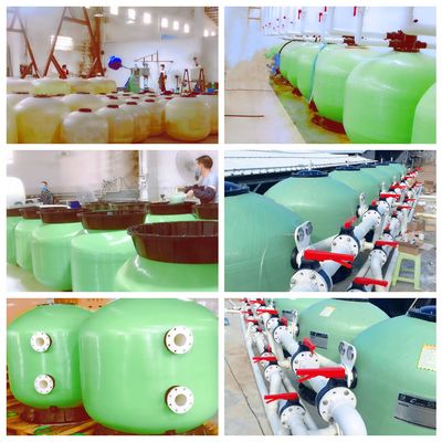 Nhiều lớp sợi thủy tinh thương mại 530mm Bộ lọc cát bể bơi thương mại