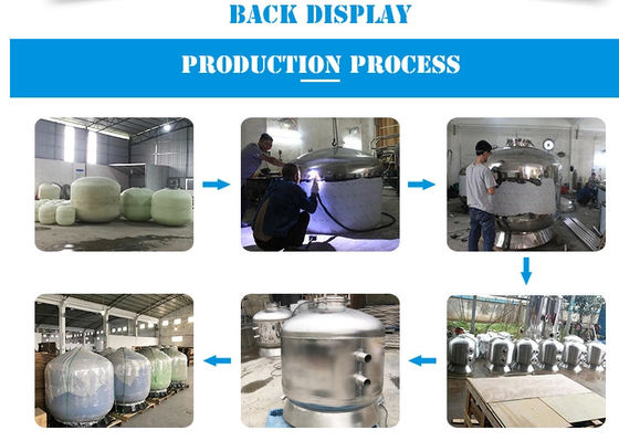 Bể bơi bằng thép không gỉ 2500mm Bộ lọc cát ngang
