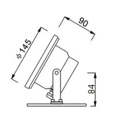 Đèn led sân vườn lớn 100W IP68