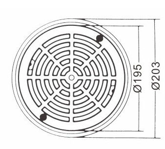 Tấm che sàn bể bơi trên mặt đất ABS 203mm