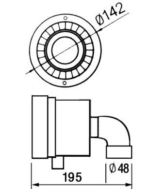 Máy bay phản lực PVC PVC 1.5 inch cho bể bơi
