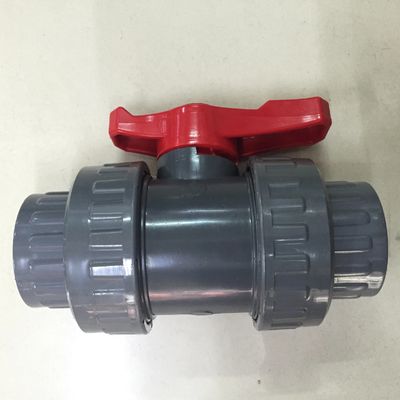Đen bi đôi DN20 UPVC Van bi đôi