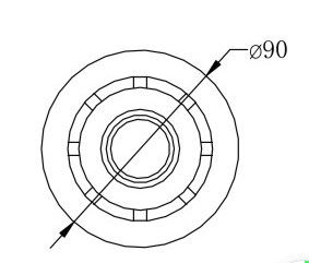 Nhà máy Toàn bộ Giá bán Phụ kiện bể bơi ABS Lắp vòi phun nước cho bể lót
