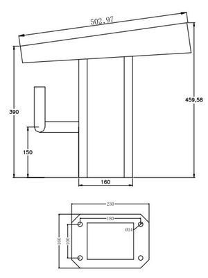 Khối khởi động bể bơi 1 bước 500mm