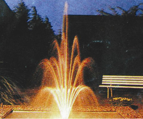 Giảm giá mới 2 "Đồng thau có thể điều chỉnh 3 lớp Flower Blossom Water Fountain Jet Vòi phun