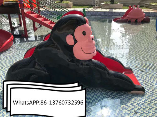 Bể bơi Trẻ em bằng sợi thủy tinh Trượt nước Khỉ
