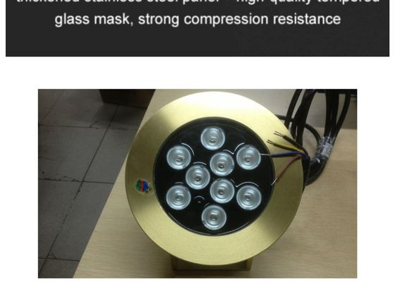 Phụ kiện đài phun nước hồ bơi bằng đồng Đèn Led dưới nước 9W