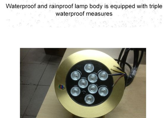 Phụ kiện đài phun nước hồ bơi bằng đồng Đèn Led dưới nước 9W