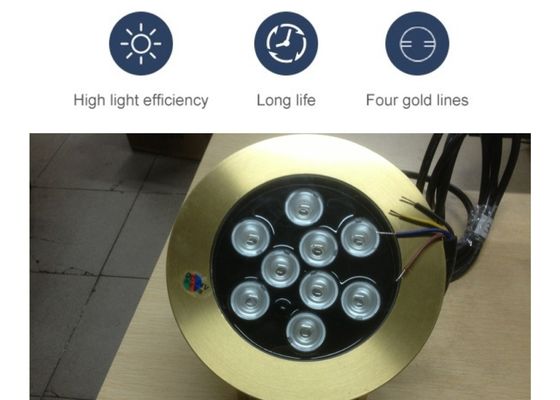 Phụ kiện đài phun nước hồ bơi bằng đồng Đèn Led dưới nước 9W