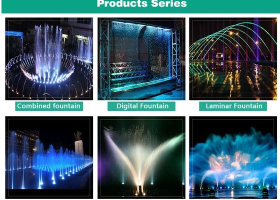 Đèn LED phản lực thay đổi màu Đài phun nước 1,5m Laminar