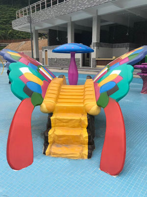 Thiết bị công viên nước bằng sợi thủy tinh tùy chỉnh Đường trượt nước bướm