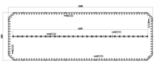 2mx4m stainless steel water Fountain